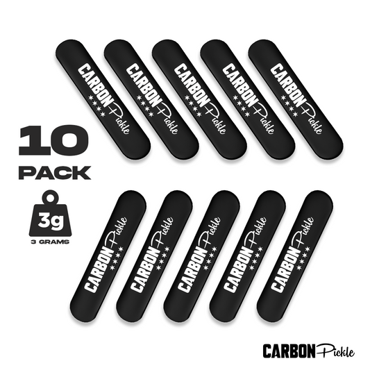 Carbon Pickle Lead Paddle Weights (10 Pack)